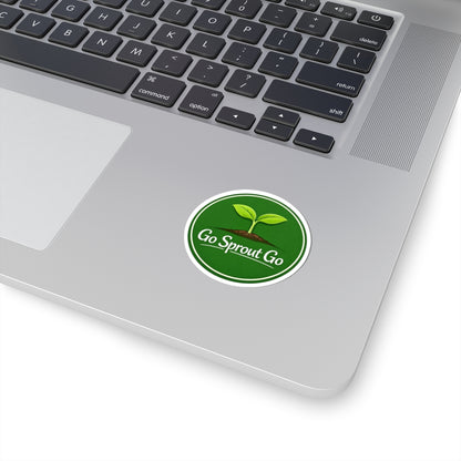 Go Sprout Go Round Sticker