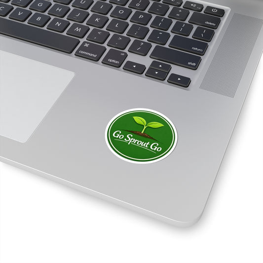 Go Sprout Go Round Sticker